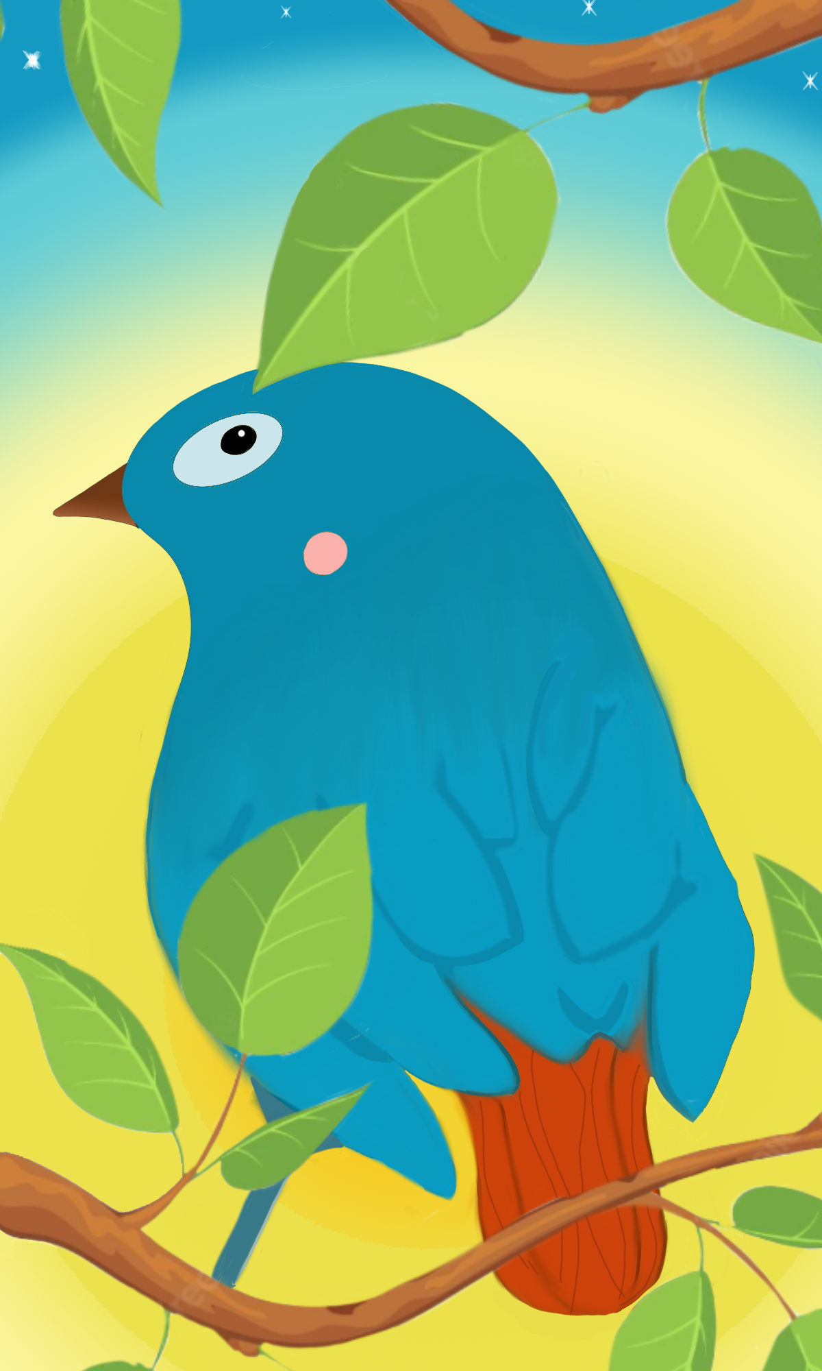 Uccello blu